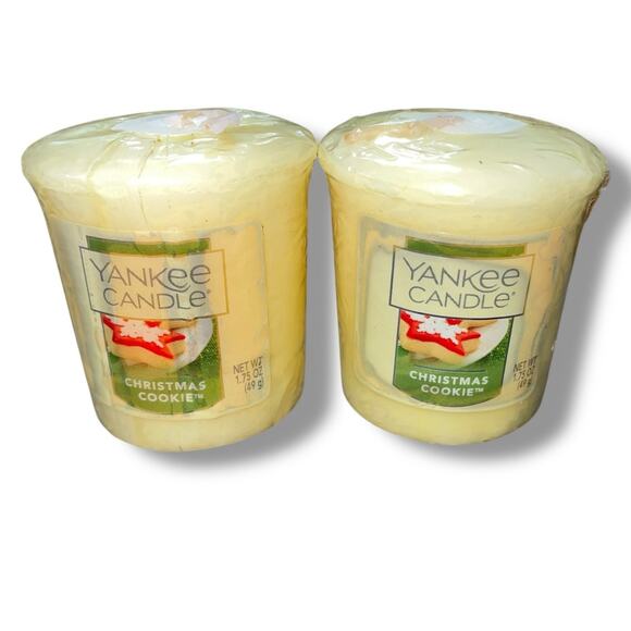 Yankee Candle Christmas Cookie Votive Candles Tart Retired Sealed Rare Lot of 3 - Picture 4 of 8